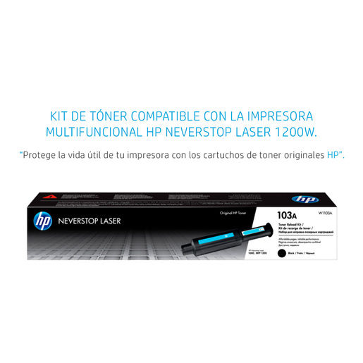 Impresora Multifuncional Hp Neverstop 1200w / Láser / Blanco y negro / WiFi / USB